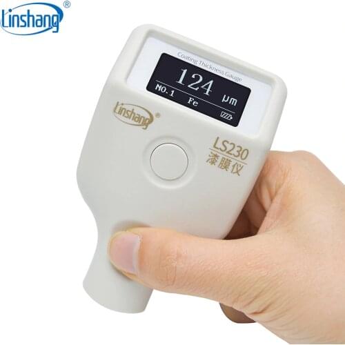 Paint Thickness Gauge Linshang LS230 with -40℃ Low Temperature Resistant OLED Screen for Automotive Coating Measurement