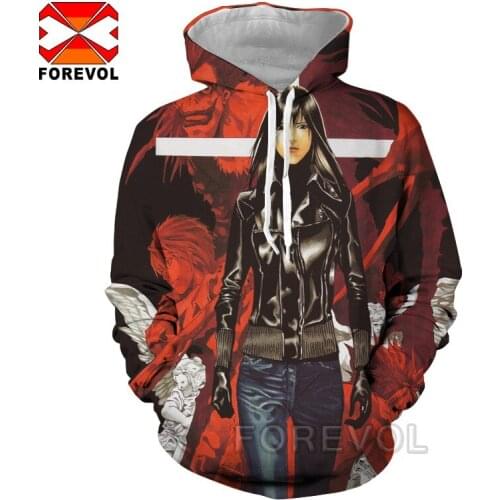 Tops 3d print hoodie anime cosplay death-note punk hoodies hoody for Men Women oversized coat homme Unisex hip hop Sweatwear