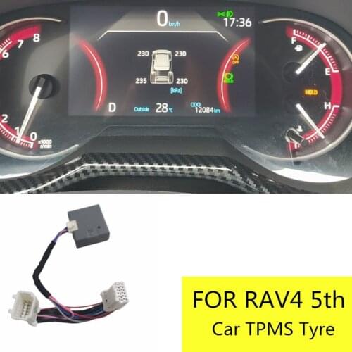 Smart Car TPMS Tyre Pressure Monitoring System Digital LCD Dash Board Display Auto Security Alarm for Toyota Rav4 2019 2020 Xa50