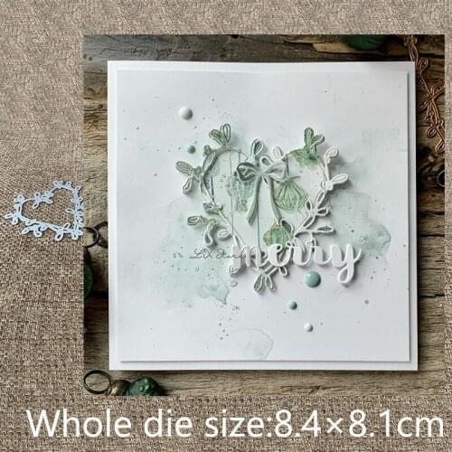 XLDesign Craft Metal Cutting Dies stencil mold leaves heart decoration scrapbook Album Paper Card Craft Embossing die cuts