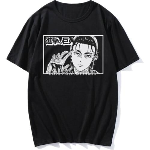 Hot Sale Streetwear Anime Attack On Titan Printed O-neck Shirt Funny Comfortable Tshirts Casual Oversized Daily Top