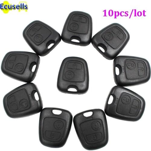 10pcs/lot FOR Peugeot for citroen for renault Half cover key case 2 Buttons for Remote Key Rubber
