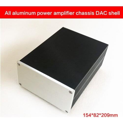 154*82*209MM Pre-stage Case All-aluminum Power Amplifier Chassis DAC Shell Power Supply Box Audio Amplifier House 1508