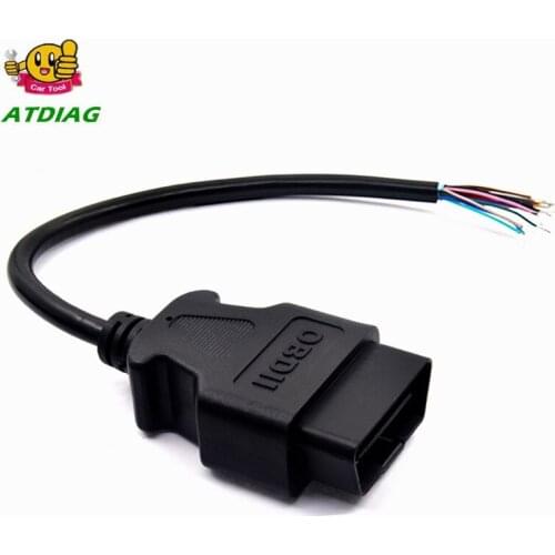 16 Pin 30CM Car Diagnostic Interface Tool Adapter OBD 2 OBD2 16pin Female Connector To Extension OBD 2 Opening OBD Cable