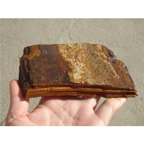 425g natural yellow tiger eye ore rough stone point ore energy mineral specimens LA1219