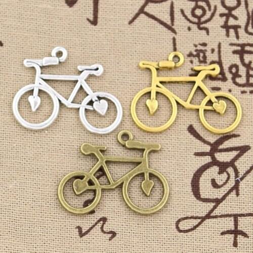 8pcs Charms Bike Bicycle 31x24mm Antique charms,pendant fit,Vintage Tibetan Bronze Silver Color gold,DIY Handmade Jewelry