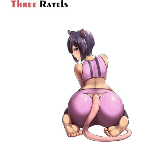 A592 BBW Hentai Sexy Anime Girl Large Mouse Dellu Sticker Car Anti Scratch Bumper Window Film Laptop Luggage Vinyl Decal