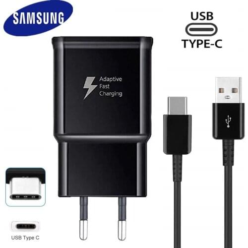 Samsung Galaxy Fast Charger USB Power Adapter 9V1.67A Quick Charge Type C Cable line for Galaxy S10 S8 S9 Plus Note 10 9 8 Plus