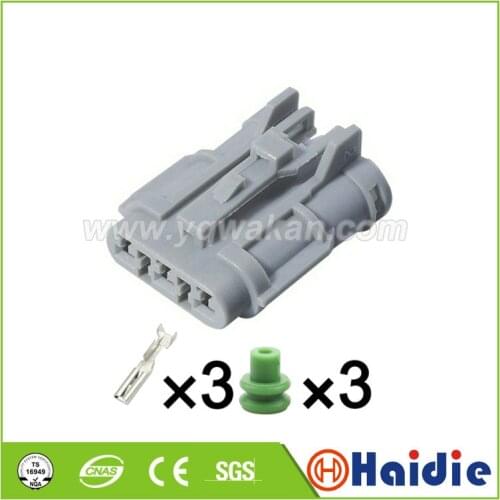 Free shipping 5sets 3pin female housing plug 7123-7434 waterproof automotive wiring harness connector 7123-7434-40