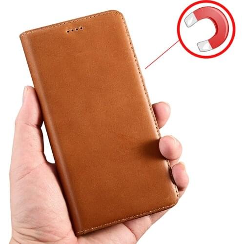 5 Colors For Samsung Galaxy A51 A71 A70 A80 A90 M31 M51 Natural Calf Skin Genuine Leather Case Cover Strong Magnetic Top Quality