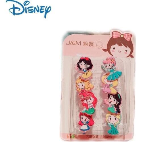 Disney Cartoon Princess Children Ring Kindergarten Little Girl Ring Set Jewelry Baby Kawaii Ring Accessories Gifts Toys for Girl