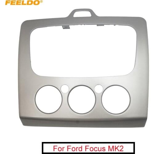FEELDO Car Radio Stereo DVD Frame Fascia Dash Panel For Ford Focus MK2(05~07) into MK2.5(09~13) Stereo Conversion #MX3091