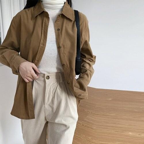 Женские вельветовые рубашки HXJJP China At AliExpress