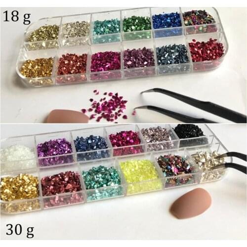 Small Irregular crushed Broken Glass 3D Nail Art ,Resin art, Mobile Phone, Shell Glitter Stone Decoration