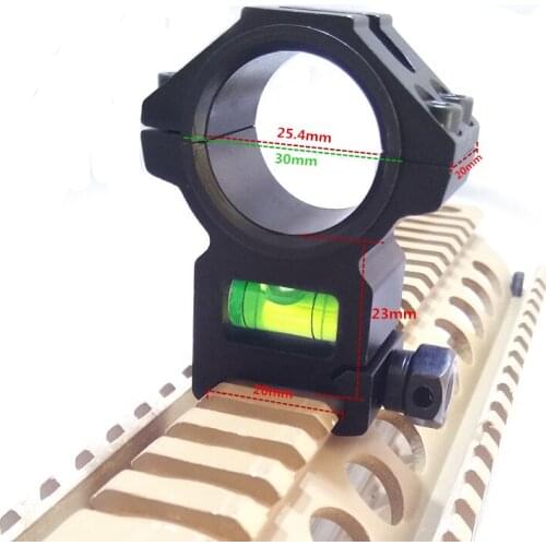 FIRECLUB Hunting 25.4/30mm Scope Mount Tactical Riflescope Mount with Spirit Bubble Level for 20mm
