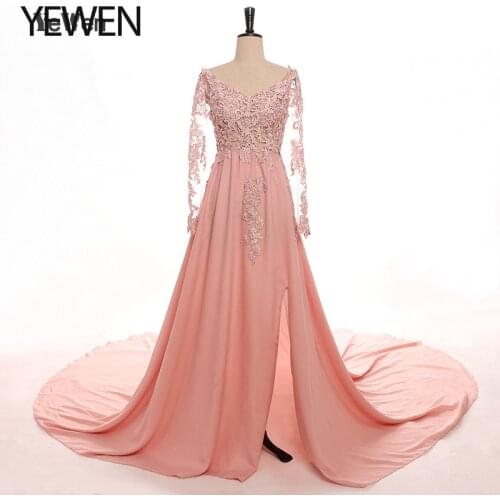 V-neck Lace Maternity Dress for Photo Shoot Side Slit Lace Robe Shooting Grossesse Pregnancy Dress PhotoShoot Maxi Gown 2021