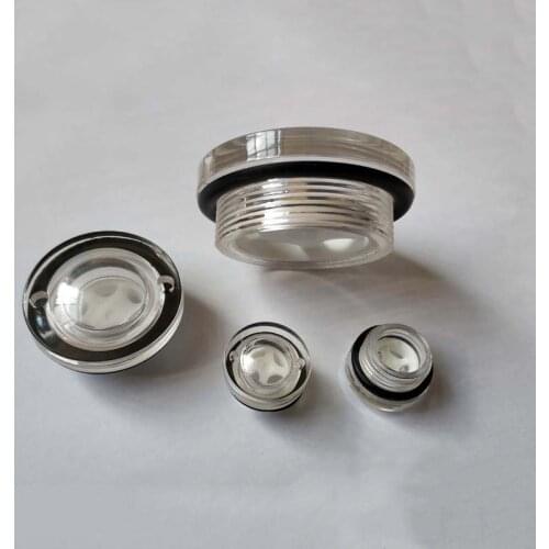 M16 M27 M42 M60 Male Thread PMMA Round Head Oil Sight Glass Window For Air Compressor Machine Tool