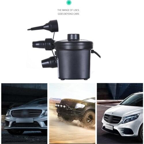 DC 12V Portable Electric Air Pump Air Mattress Boat Car Auto Air Inflatable Pump For Car Camping Inflator Household Supplies