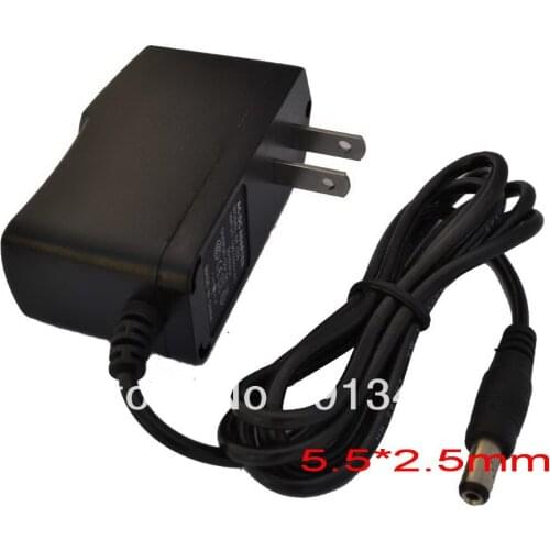 100% New 50PCS AC 100V-240V Converter Adapter DC 12V 1A 9v 1a 5v 2a Power Supply US Plug DC 5.5mm x 2.5mm+Free shipping