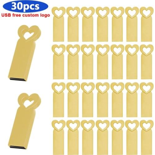 New 30pcs/lot free logo USB flash drive 4GB Pendrive 8GB 16GB 32GB 64GB 128GB Pen Drive USB 2.0 flash drive menory sticks gift
