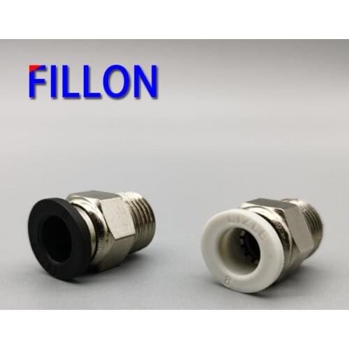 Pneumatic PC fittings 4mm 6mm 8mm 10mm tube M5 M6 1/8" 1/4" 3/8" 1/2" PT male thread straight fitting brass pipe connector