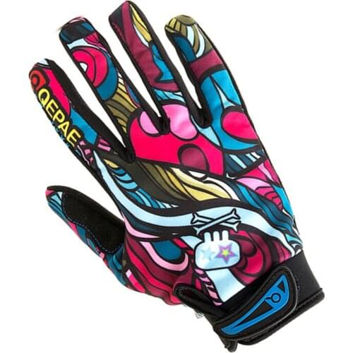 BMX MTB Motorcycle Gloves Man Women Breathable Outdoor Sports Cycling Racing Riding Gloves Colorful Fashion Cool Bicycle Gloves