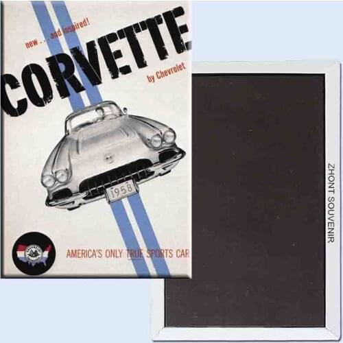 Vintage Corvette Poster 24172 Retro nostalgic fridge magnets