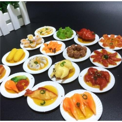 5 pieces/lot)China Wind creative cute three-dimensional simulation food dish soft pvc fridge magnet free shipping