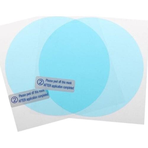 50LC 1 Pair Car Anti Water Mist Film Anti Fog Coating Rainproof Hydrophobic Rearview Mirror Protective Film