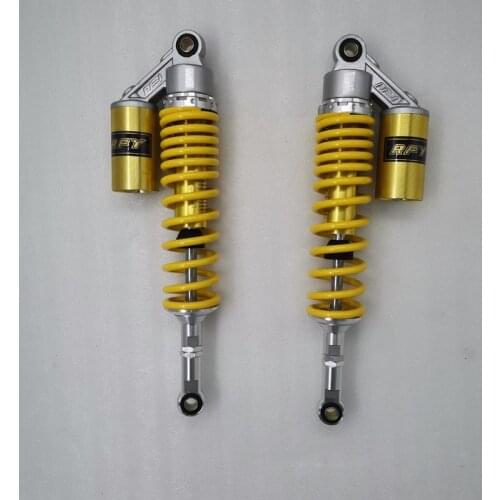 8mm spring 370mm/375mm/380mm motorcycle shock absorber for yamaha XT500 TT500 honda Kawasaki Suzuki RM125 RM370 PE175 gold black