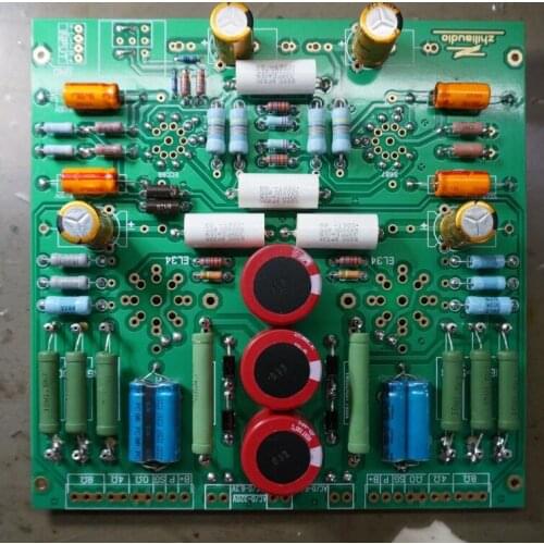 A48) Small British EL34 kit parts (resistance capacitor transistor circuit board pcb)