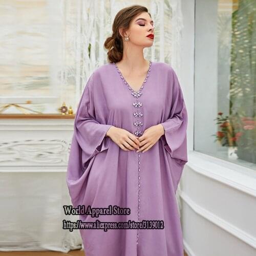 Abaya Dubai Kaftan Turkey Arabic Muslim Long Maxi Dress Robe Longue Djellaba Femme Islam African Dresses For Women Caftan Maroc