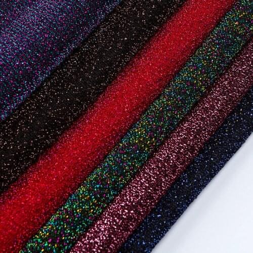Shiny fabric metallic 2 tone polyester colorful bling party decoration craft shimmer fabric Doll cloth material 1M/lot