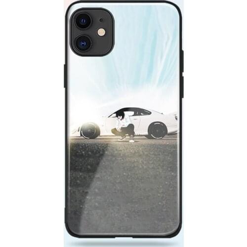 Sports Car Death Note L Anime Soft Silicone Glass for IPhone SE 6 6s 7 8 Plus X XR XS 11 12 Mini Pro Max Phone Case Cover Shell