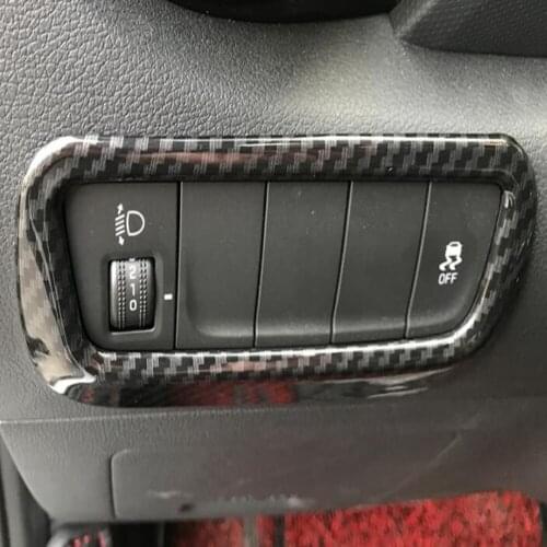 For Hyundai Kona Encino Kauai 2020 2019 2018Car Center Control Cover Trim Headlight Switch Decoration Cover Trim Accessories