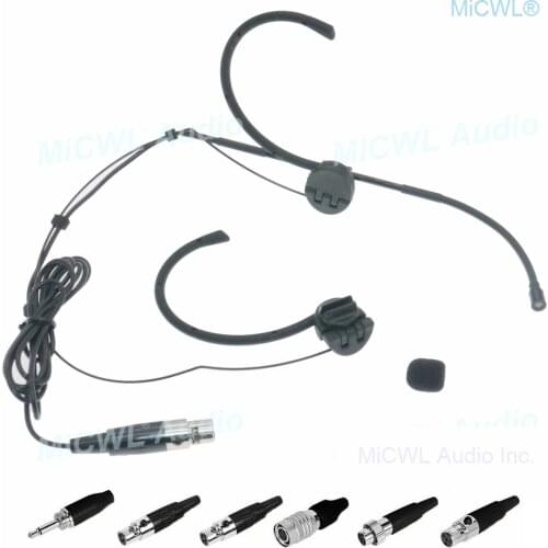 Good Foldable Headset Microphone for Shure Audio-Technica Sennheiser MiPro Accordion Wireless Head face microfono System OM12
