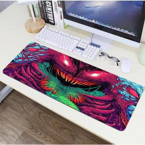 80X30Cm Xl Lockedge Grote Gaming Mouse Pad Computer Gamer Toetsenbord Muis Mat Hyper Beest Desk Mousepad Voor pc Bureau Pad