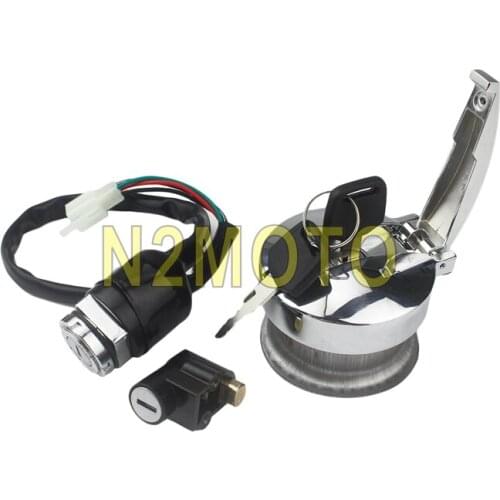 Motorcycle Flip-Up Gas Oil Fuel Petrol Tank Cap Cover Lock w/ Steel Filler Neck Lock Hole For Cafe Racer Honda CB Triumph Yamaha