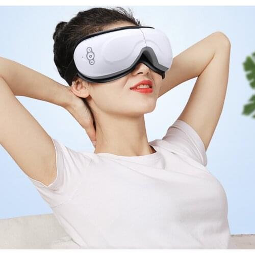 Eye Massager 4D Smart Airbag Vibration Eye Care Instrument Hot Compress Music Eye Massage Glasses Fatigue Pouch & Wrinkle