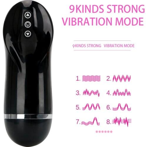 Male Masturbator Artificial Vagina Anal 9 Frequency Masturbation Cup Sex Toys for Men Adult Sex Products Masturbation Cup