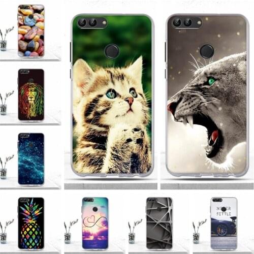 Soft Silicon TPU Cover For Huawei P Smart Enjoy 7S Case Luxury Cute Cartoon Phone Cover For Huawei Enjoy 7S P Smart Cases Cover