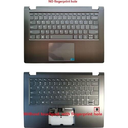 New US keyboard For Lenovo YOGA 530-14 530-14IKB 530-14ARR Palmrest Upper Case with US Keyboard backlight
