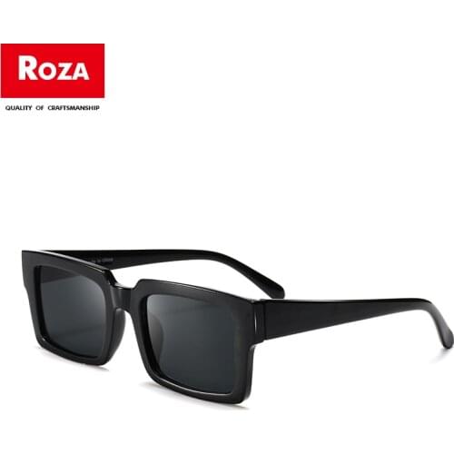 Roza Sunglasses For Women/Men Rectangle Retro Brand Design Vintage Sun Glasses Flat Top Classic Female Gafas De Sol UV400 RZ0664