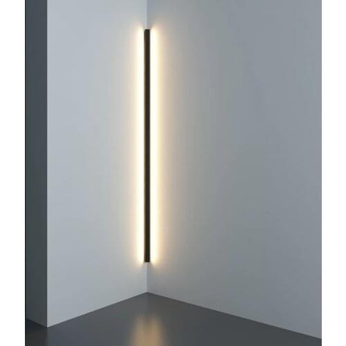Modern Minimalist Corner LED Wall Lamp Indoor Simple Line Light Fixtures Wall Sconces Stair Bedroom Bedside Home Lighting Decor