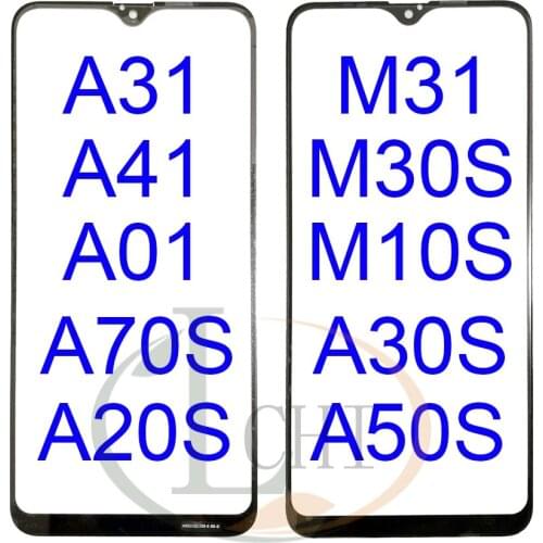 New Glass For Samsung Galaxy A31 A41 A01 A70S A20S M31 M30S Front Glass Outer Glass Screen Panel Replacement M10S A30S A50S M21