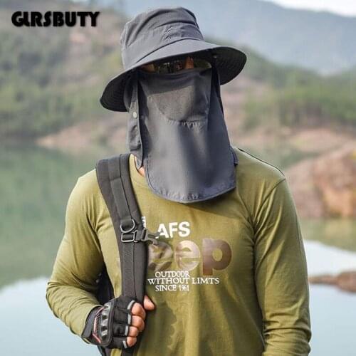 Bucket Hats Uv Protection Sun Cap Mesh Breathable Wide Brim Neck Cover Fisherman Bonnet for Holiday Fishing Hiking Beach Women