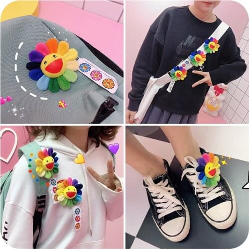 Bright Sunflower Smile Face Brooches Colorful Pendant for unisex Lapel Pin Brooch Brooch Pins Clips Fashion Accessories