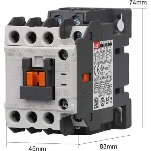 12A AC Contactor Coil Voltage 380v 220v 110v 48v 36v 24v MC-12b Electromagnetism Contactors LS ELECTRIC