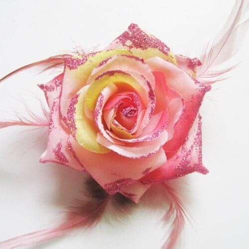 9 Pcs Hot Women Ladies Flower Feather Bead Corsage Hair Clips Fascinator Bridal Hairband Brooch Pin