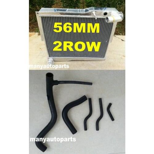 Aluminum radiator + black hose for MG MGB GT / ROADSTER 1.8 1977-1980 manual 1977 1978 1979 1980